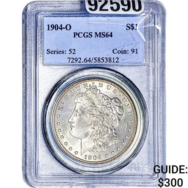 1904-O Morgan Silver Dollar PCGS MS64