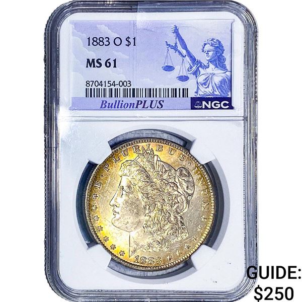 1883-O Morgan Silver Dollar NGC MS61