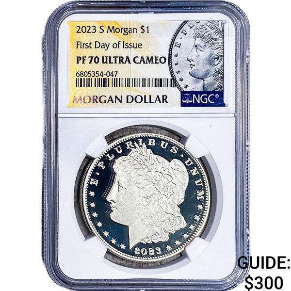2023-S Morgan Silver Dollar NGC PF70 Ultra Cameo