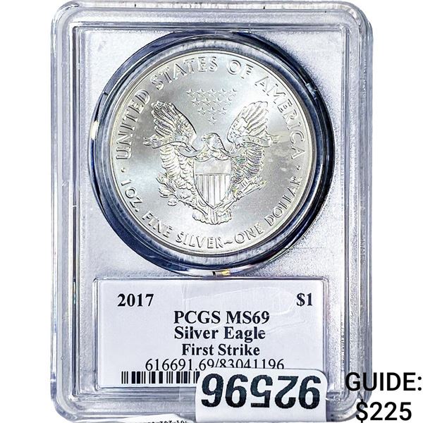 2017 Silver Eagle PCGS MS69 Trump