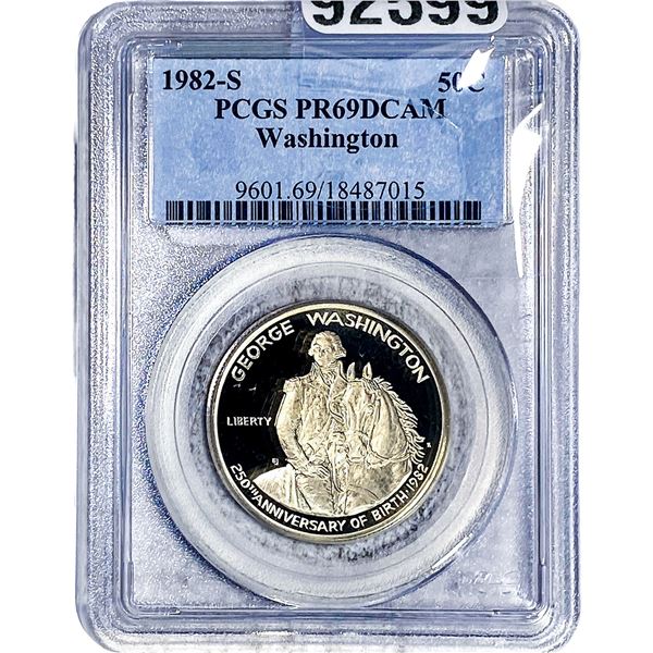 1982-S Geroge Washington 250th Birthday Silver 50C PCGS PR69 DCAM