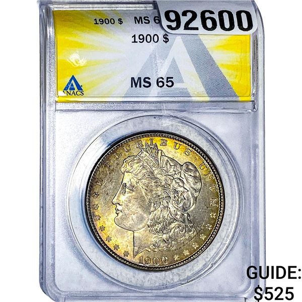 1900 Morgan Silver Dollar ANACS MS65