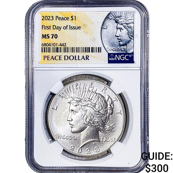 2023 Silver Peace Dollar NGC MS70