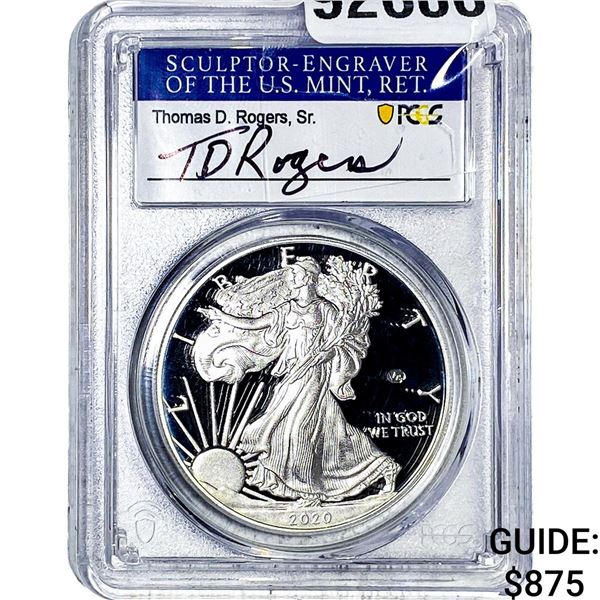 2020-W Silver Eagle PCGS PR69 v75 Privy