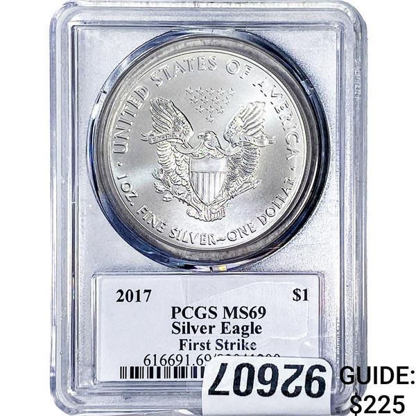 2017 Silver Eagle PCGS MS69 Trump