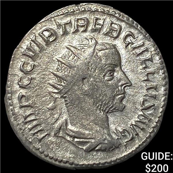 Roman Empire Treb. Gallus 251-253 AD Silver Antoninianus NEARLY UNCIRCULATED