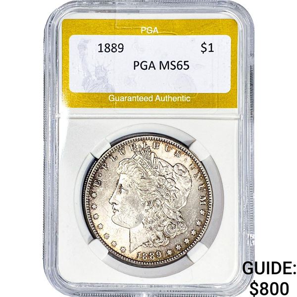 1889 Morgan Silver Dollar PGA MS65