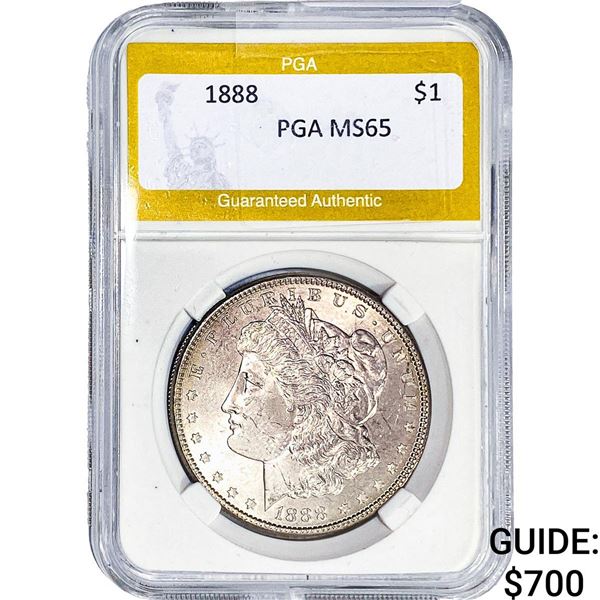 1888 Morgan Silver Dollar PGA MS65