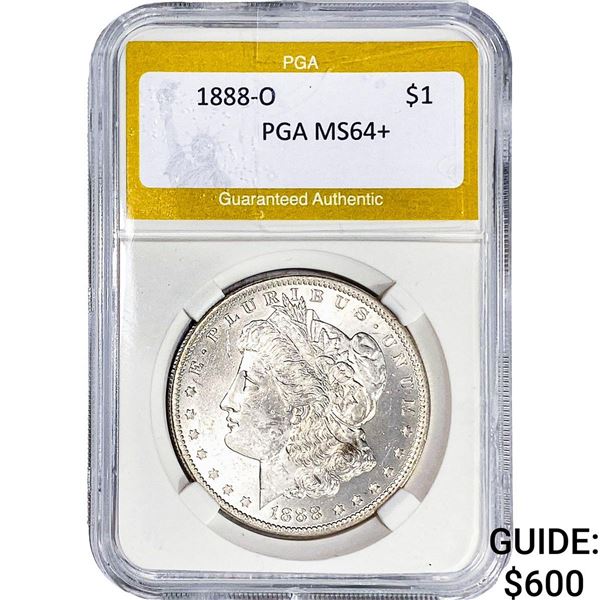 1888-O Morgan Silver Dollar PGA MS64+