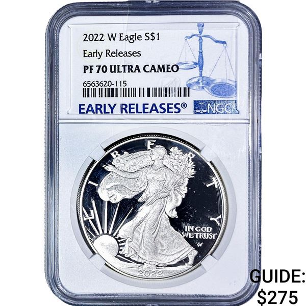 2022W Silver Eagle NGC PF70 Ultra Cameo