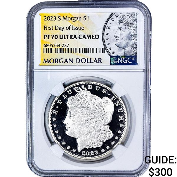 2023-S Morgan Silver Dollar NGC PF70 Ultra Cameo