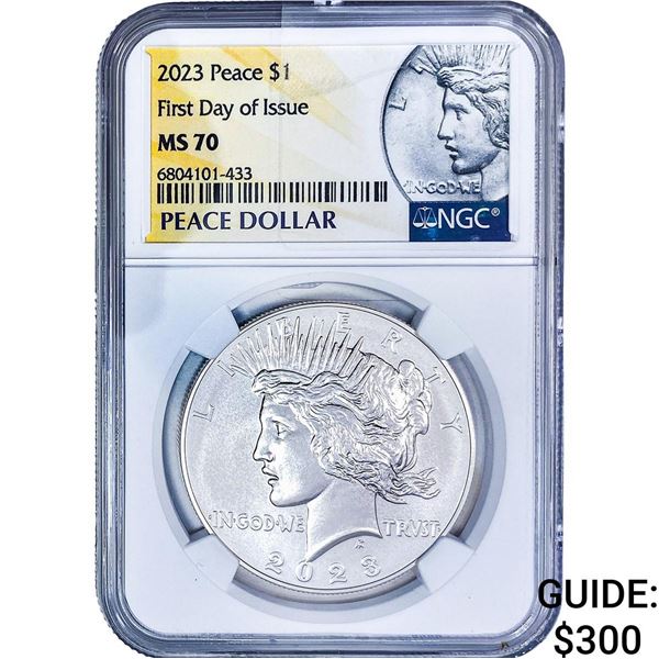 2023 Silver Peace Dollar NGC MS70
