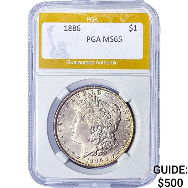 1886 Morgan Silver Dollar PGA MS65