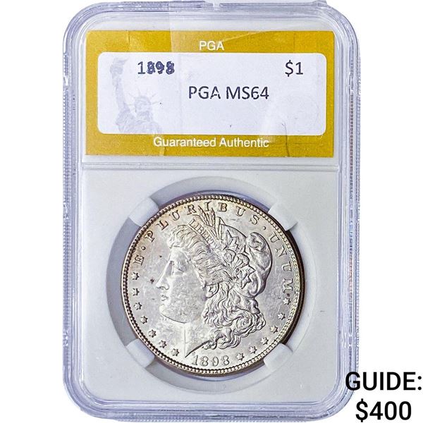 1898 Morgan Silver Dollar PGA MS64