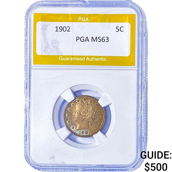 1902 Liberty Victory Nickel PGA MS63