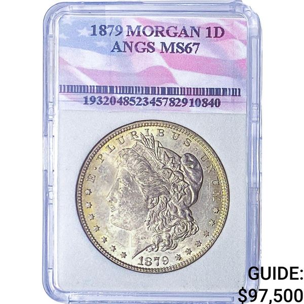 1879 Morgan Silver Dollar ANGS MS67