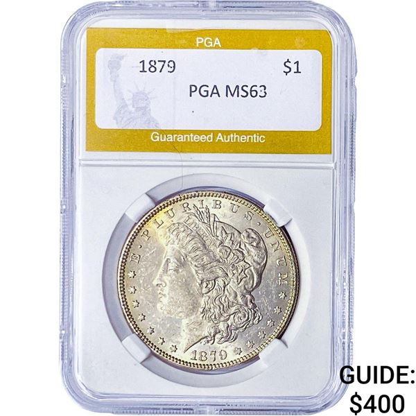 1879 Morgan Silver Dollar PGA MS63