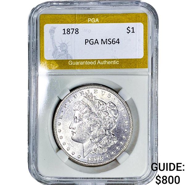 1878 Morgan Silver Dollar PGA MS64