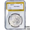 Image 1 : 1924-S Silver Peace Dollar PGA MS63