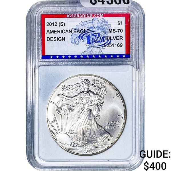 2012-S Silver Eagle IGS MS70