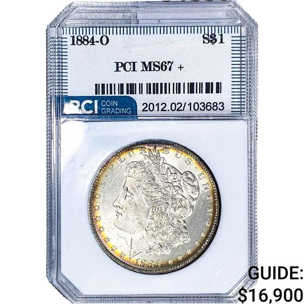 1884-O Morgan Silver Dollar PCI MS67+
