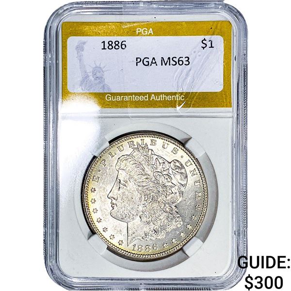 1886 Morgan Silver Dollar PGA MS63