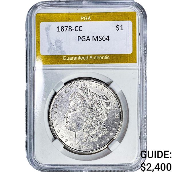 1878-CC Morgan Silver Dollar PGA MS64