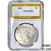 Image 1 : 1935 Silver Peace Dollar PGA MS64