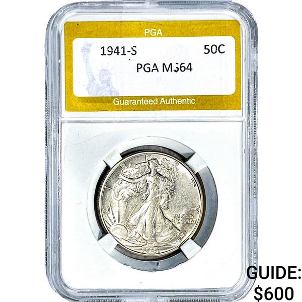 1941-S Morgan Silver Dollar PGA MS64