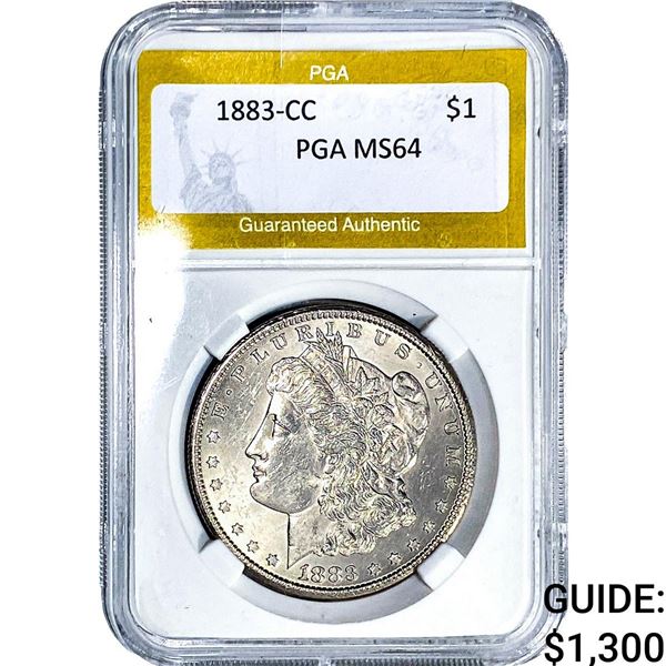 1883-CC Morgan Silver Dollar PGA MS64