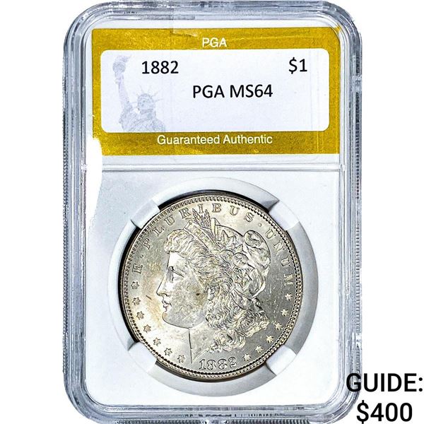 1882 Morgan Silver Dollar PGA MS64