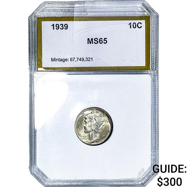 1939 Mercury Silver Dime PGA MS65