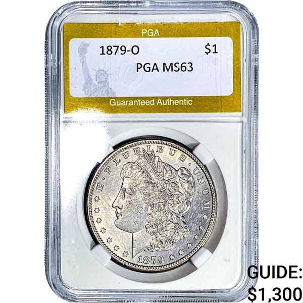 1879-O Morgan Silver Dollar PGA MS63