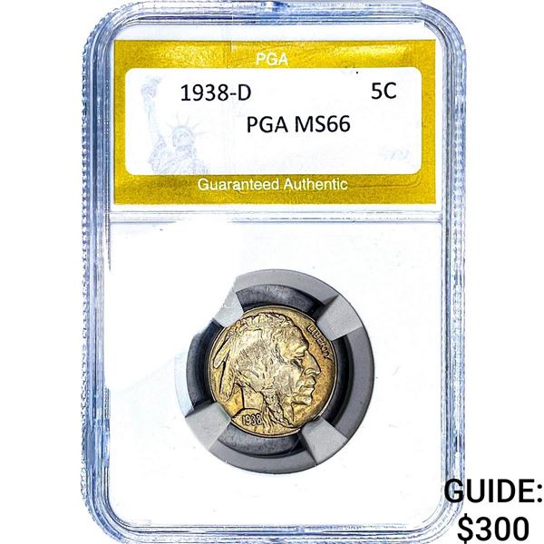 1938-D Buffalo Nickel PGA MS66