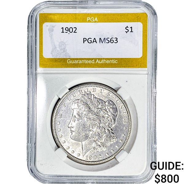 1902 Morgan Silver Dollar PGA MS63