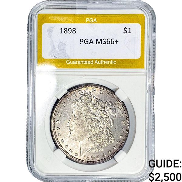 1898 Morgan Silver Dollar PGA MS66+