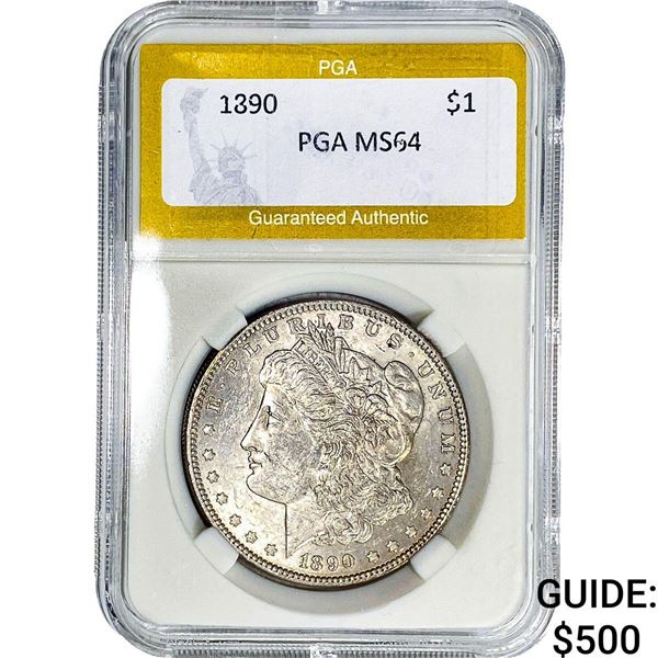 1890 Morgan Silver Dollar PGA MS64
