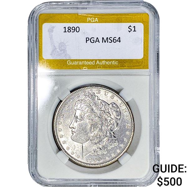 1890 Morgan Silver Dollar PGA MS64