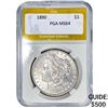 Image 1 : 1890 Morgan Silver Dollar PGA MS64