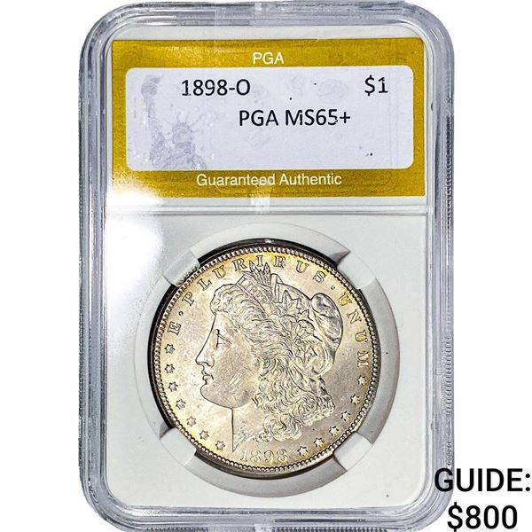 1898-O Morgan Silver Dollar PGA MS65+