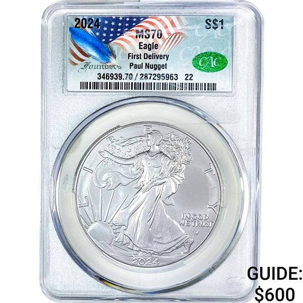 2024 Silver Eagle CAC MS70