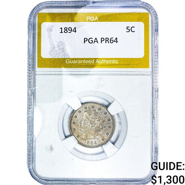 1894 Liberty Victory Nickel PGA PR64