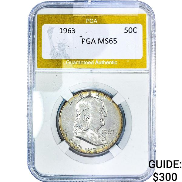1963 Franklin Half Dollar PGA MS65