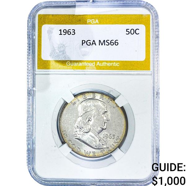 1963 Franklin Half Dollar PGA MS66