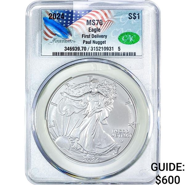 2024 Silver Eagle CAC MS70