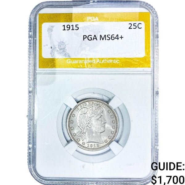 1915 Barber Quarter PGA MS64+