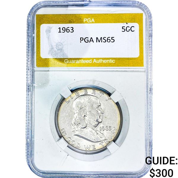 1963 Franklin Half Dollar PGA MS65