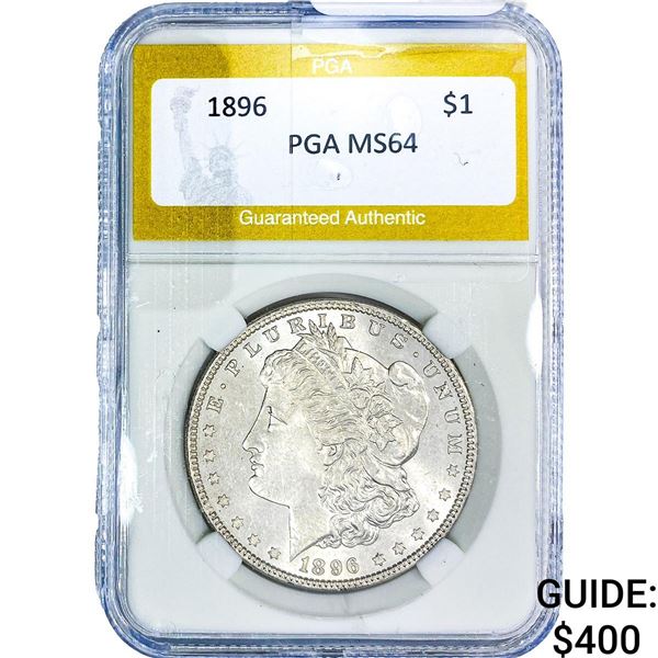 1896 Morgan Silver Dollar PGA MS64