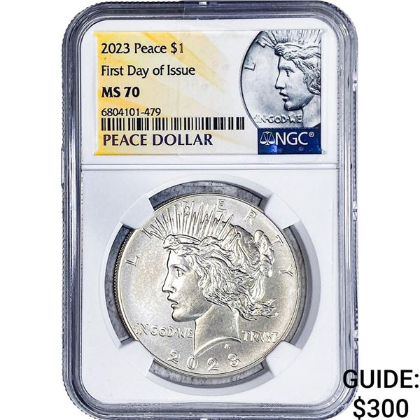 2023 Silver Peace Dollar NGC MS70