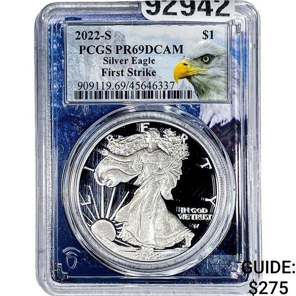 2022-S Silver Eagle PCGS PR69 DCAM